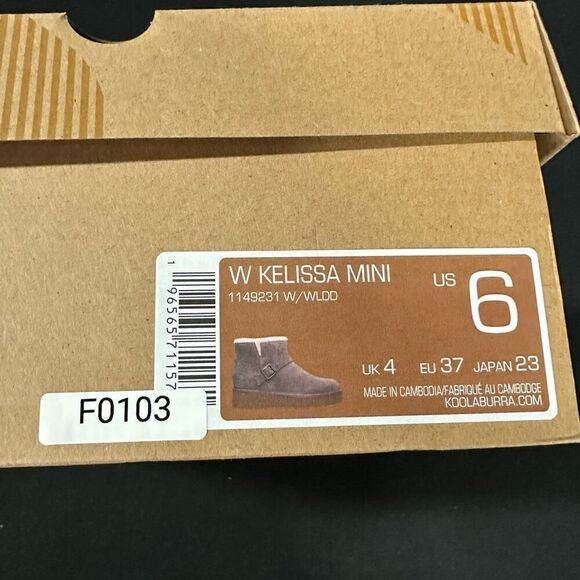 New Koolaburra Kelissa Mini Ankle Boots 6 Wild Dove - Picture 7 of 7